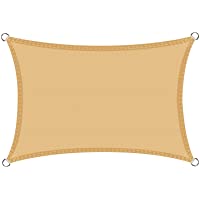 Cool Area Toldo Vela de Sombra Rectangular 2 x 3 Metros- Impermeable Protección UV para Patio Exteriores Jardín- Color…